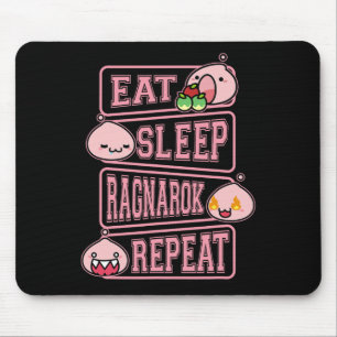 Mousepad Camiseta de Meme de Jogador Ragnarok Poring Comer