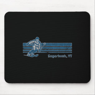 Mousepad Camiseta de Ski Sugarbush Distressed Retro Vermont
