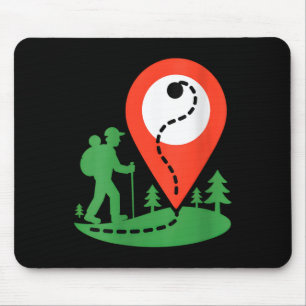 Mousepad Camiseta decote V Geocaching Hiking Feminino
