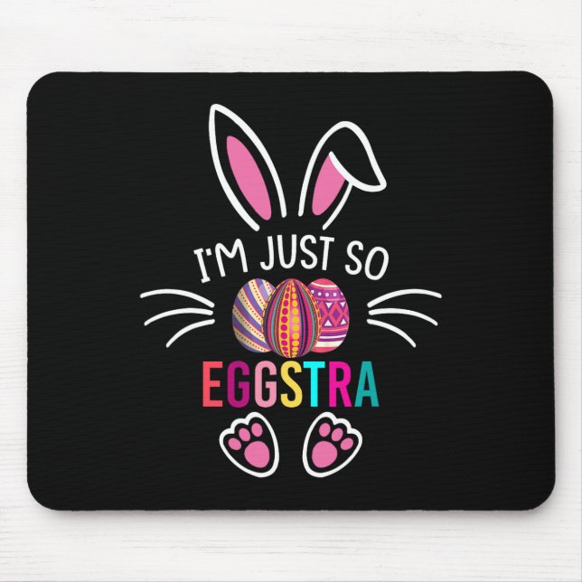 Mousepad Camiseta Divertida de Páscoa Motivacional (Frente)