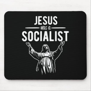 Mousepad Camiseta Divertida Jesus Era Um Socialista Jesus R