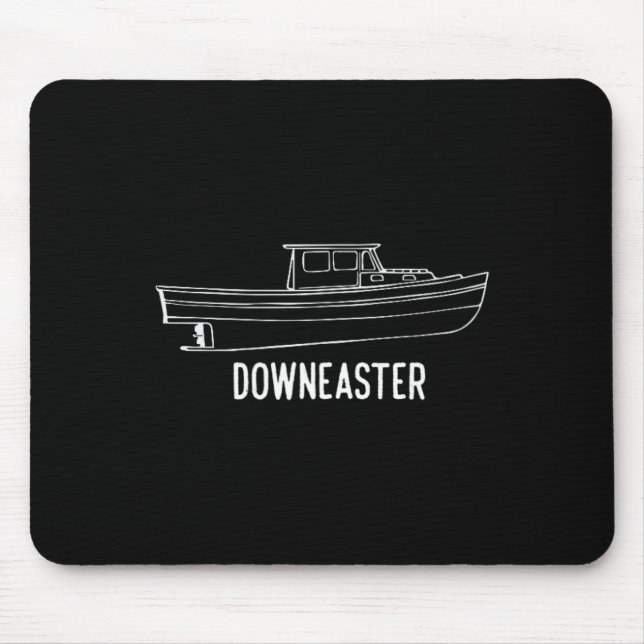 Mousepad Camiseta do barco de pesca de lagosta Downeaster d (Frente)