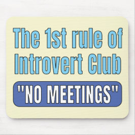 Mousepad Camiseta do Clube de Introvertidos