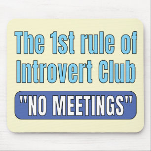Mousepad Camiseta do Clube de Introvertidos