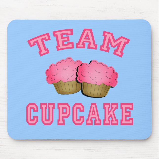 Mousepad Camiseta do cupcake da equipe, Hoodies, canecas, (Frente)