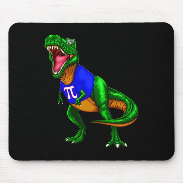 Mousepad Camiseta do Dinossauro Rex do Dia do Pi Presente d (Frente)