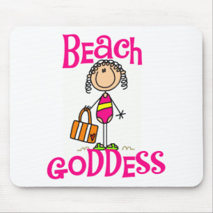 Mousepad Camiseta e presentes da deusa da praia