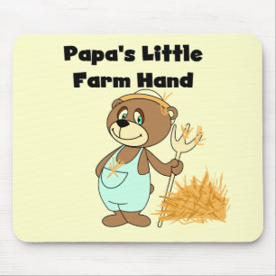 Mousepad Camiseta e presentes da mão de fazenda da papá pou