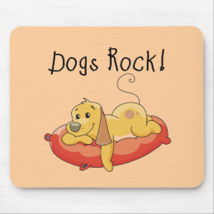 Mousepad Camiseta e presentes da rocha dos cães