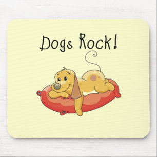 Mousepad Camiseta e presentes da rocha dos cães