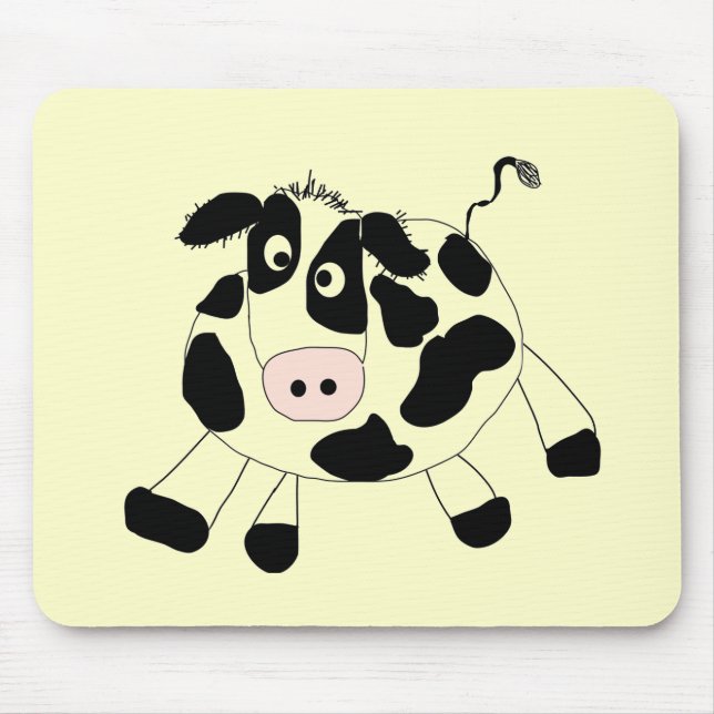 Mousepad Camiseta e presentes da vaca da fazenda (Frente)