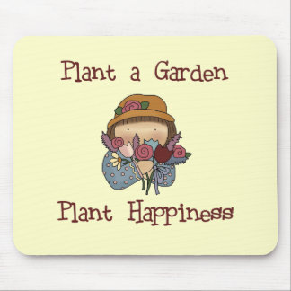 Mousepad Camiseta e presentes de jardinagem da felicidade