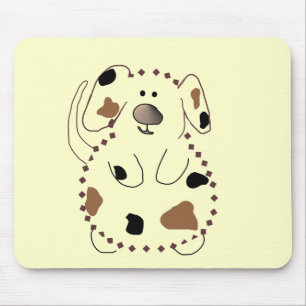 Mousepad Camiseta e presentes do cão dos desenhos animados