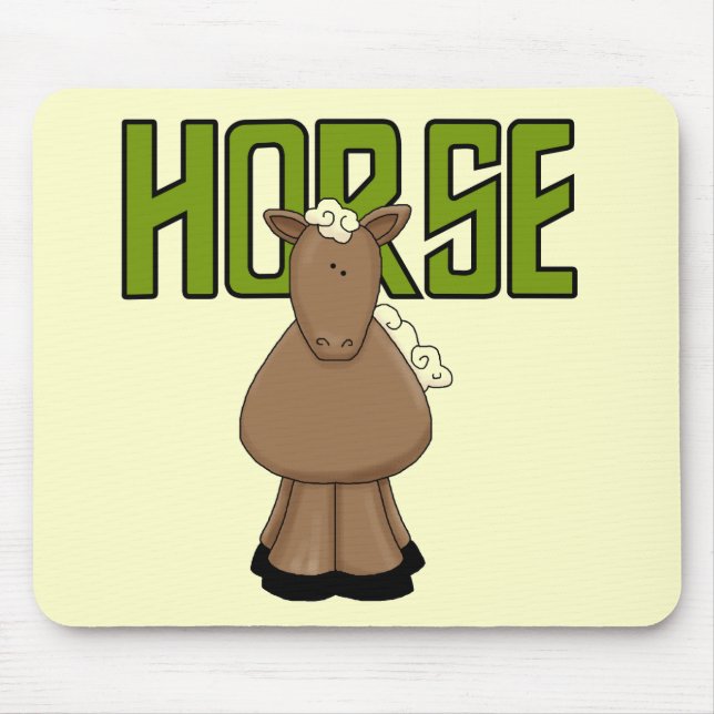 Mousepad Camiseta e presentes do cavalo (Frente)