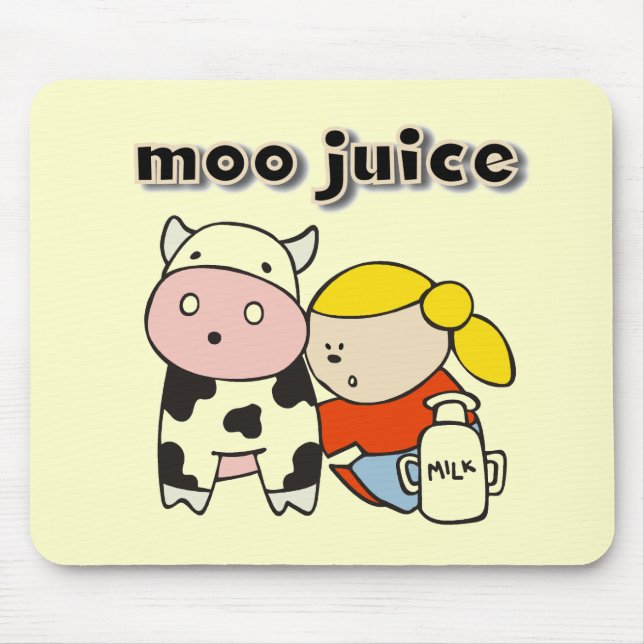 Mousepad Camiseta e presentes do suco do MOO (Frente)