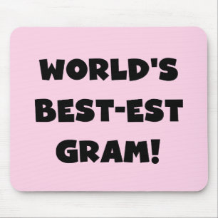 Mousepad Camiseta e presentes do texto do preto do grama do