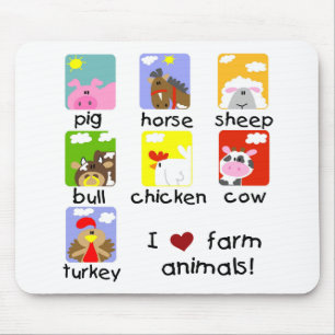 Mousepad Camiseta e presentes dos animais de fazenda