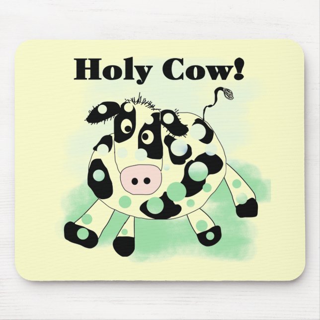 Mousepad Camiseta e presentes santamente da vaca (Frente)