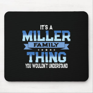Mousepad Camiseta engraçada da reunião da família Miller, c