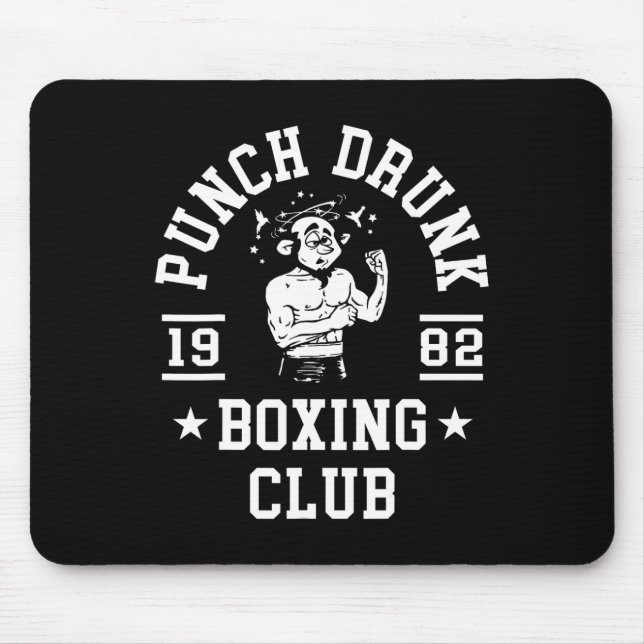 Mousepad Camiseta engraçada de boxe para boxeadores  (Frente)