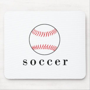 Mousepad Camiseta engraçada e hilária de futebol beisebol E