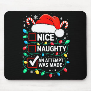Mousepad Camiseta Engraçada Natal Linda Travessa Uma Tentat