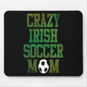 Mousepad Camiseta engraçada para mãe de futebol feminino Ca