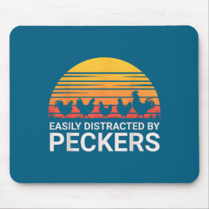 Mousepad Camiseta Facilmente Distraído Batedores Amante de