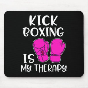 Mousepad Camiseta Feminina de Kickboxing é Minha Terapia En