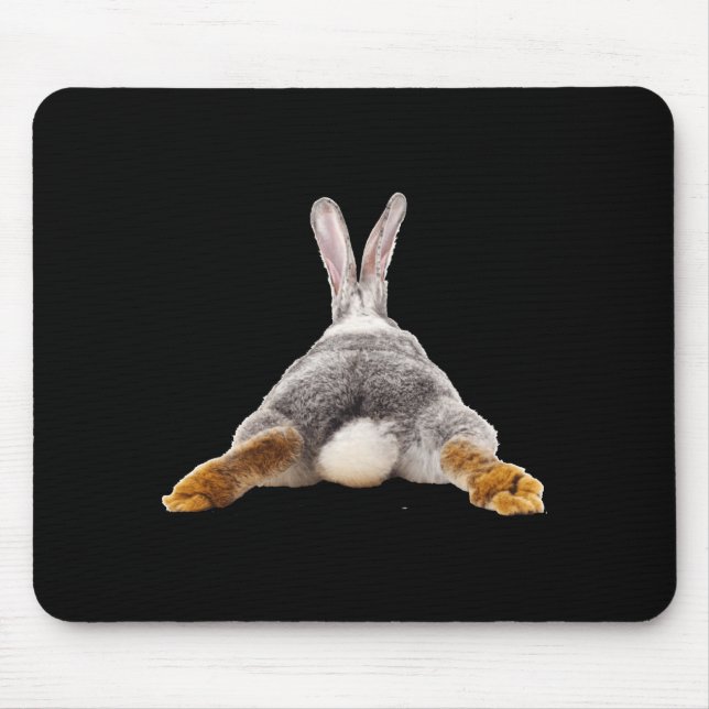Mousepad Camiseta fofa de coelho bunny  (Frente)