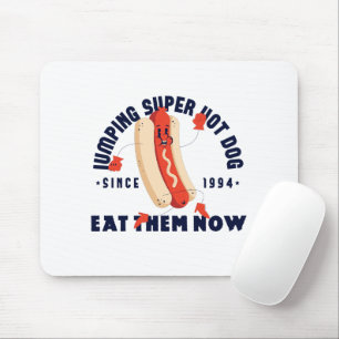 Mousepad Camiseta Gráfica de Cachorro-Quente Engraçado Desd