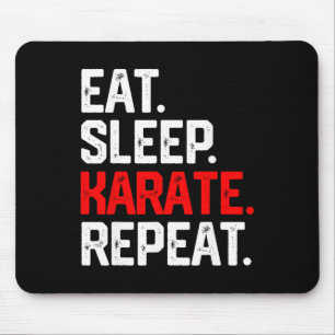 Mousepad Camiseta Infantil de Artes Marciais Coma Durma Kar