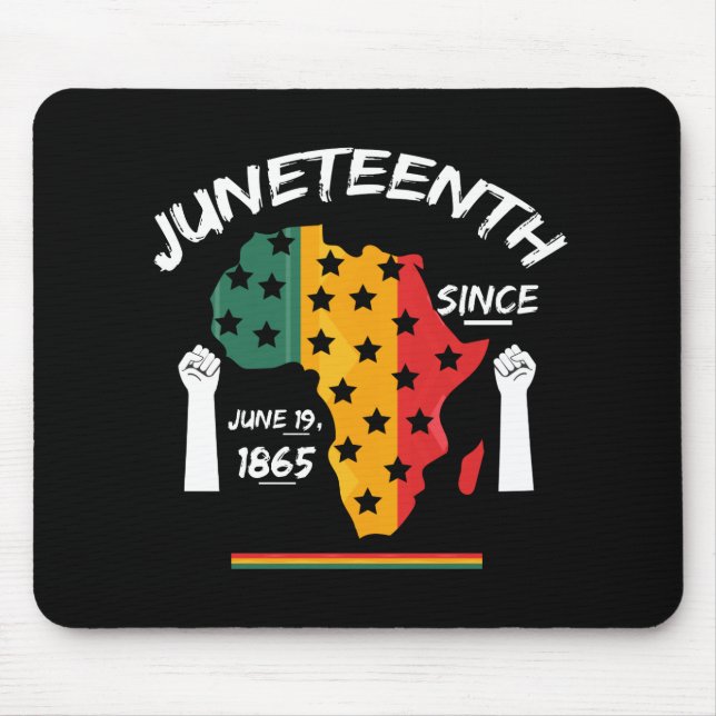 Mousepad Camiseta Juneteenth Desde 19 de Junho de 1865 - Gr (Frente)