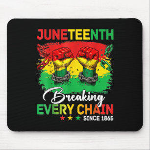 Mousepad Camiseta Juneteenth – Rompendo Cada Corrente Desde