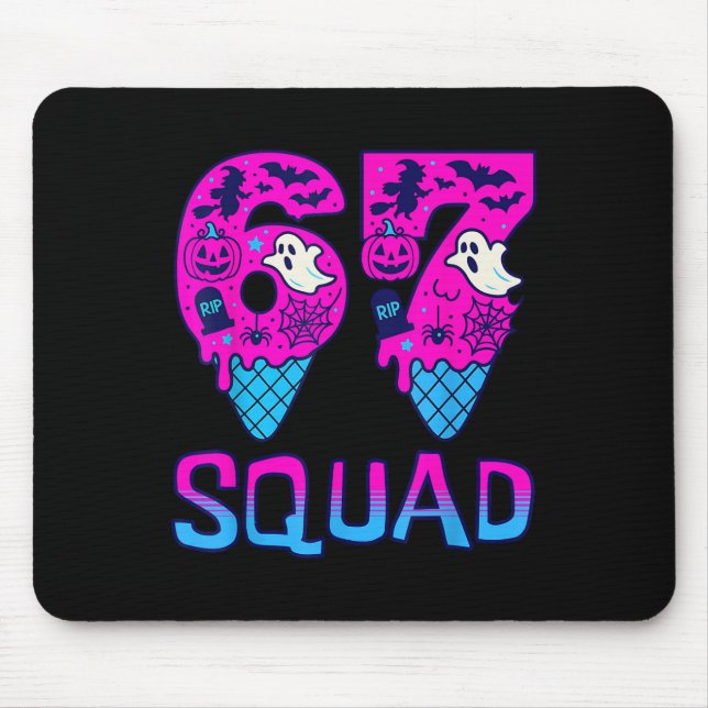 Mousepad Camiseta Meme Sick Seven Seis Sete Divertido 67 Ha (Frente)