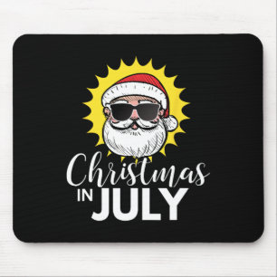 Mousepad Camiseta Natal Em Julho - Óculos De Sol Do Papai N