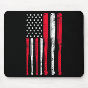 Mousepad Camiseta Premium da Equipe de Beisebol da Bandeira