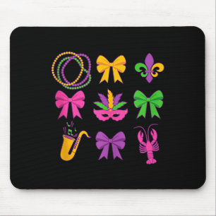 Mousepad Camiseta sem mangas com laços de Coquete do Mardi