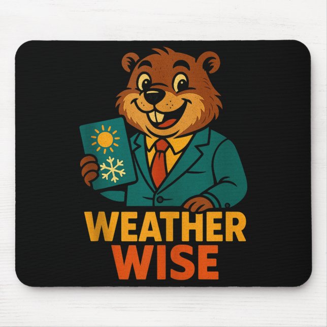 Mousepad Camiseta sem mangas humor preditor de Weather Wise (Frente)
