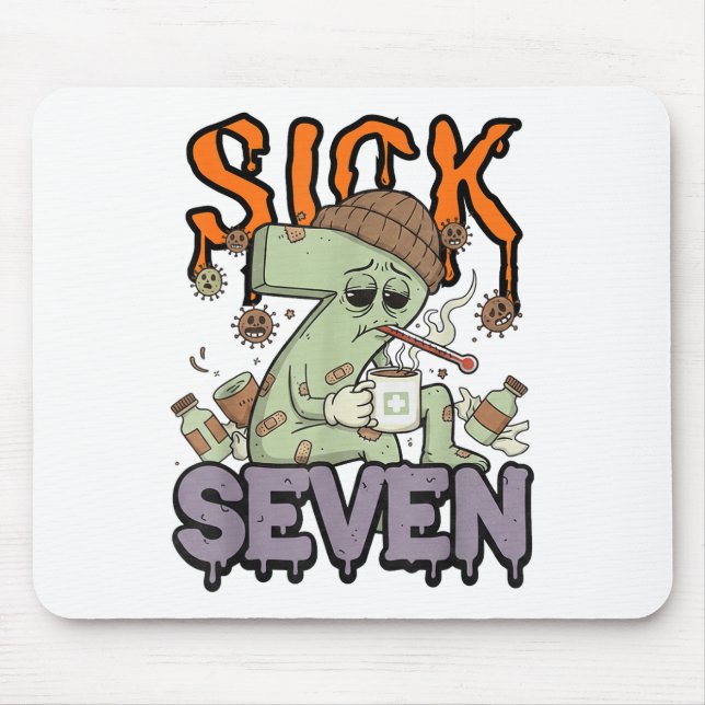 Mousepad Camiseta Sick Seven Meme 67 Seis Sete Jogo de Pala (Frente)