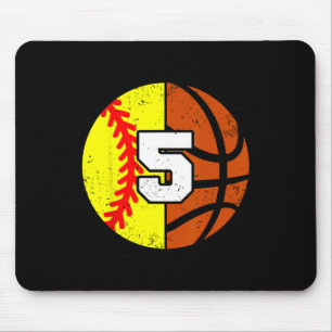 Mousepad Camiseta Softll Sketll Número 5 Engraçada para Ani