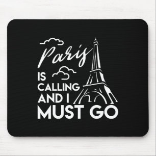 Mousepad Camiseta Torre Eiffel Paris Está Chamando Férias P