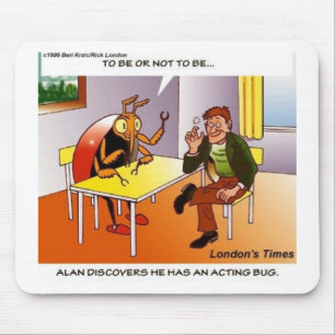 Mousepad Camisetas de desenhos animados engraçados de inset