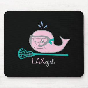 Mousepad Camisetas de Lacrosse para raparigas Máscara de Ba