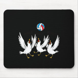 Mousepad Camisetas de Praia Engraçadas de Volei Gaivotas