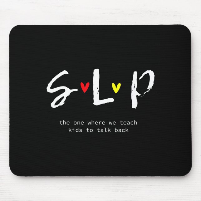 Mousepad Camisetas De Professores Slp Patologista Da Lingua (Frente)