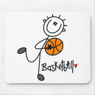 Mousepad Camisetas e Presentes Básicos de Basquete com Bone