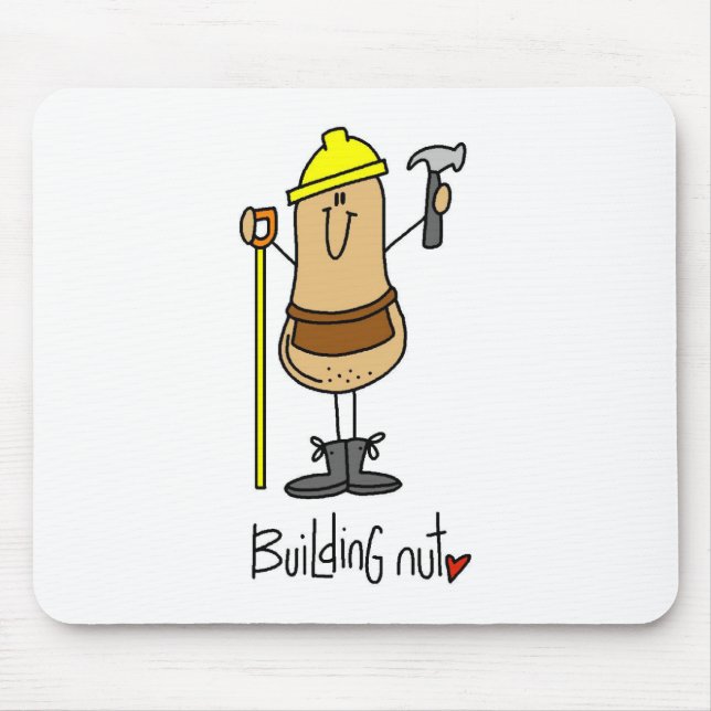 Mousepad Camisetas e Presentes Building Nut (Frente)