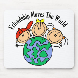 Mousepad Camisetas e Presentes da Amizade Move o Mundo