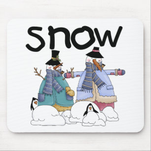 Mousepad Camisetas e presentes de cavalheiros de neve